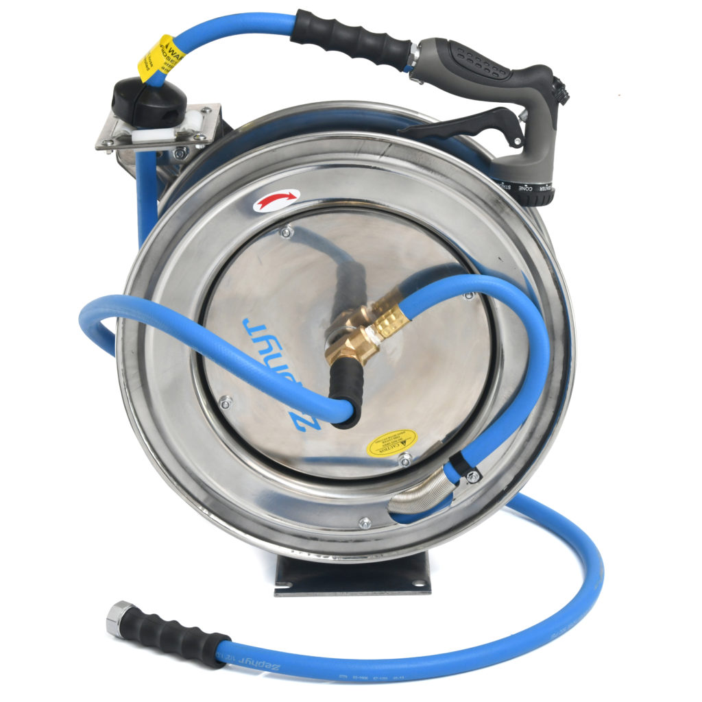 Stainless-Steel Auto-Retractable Water Hose Reel