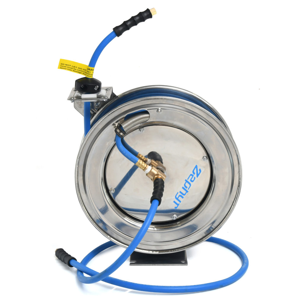 Stainless-Steel Auto-Retractable Air Hose Reel