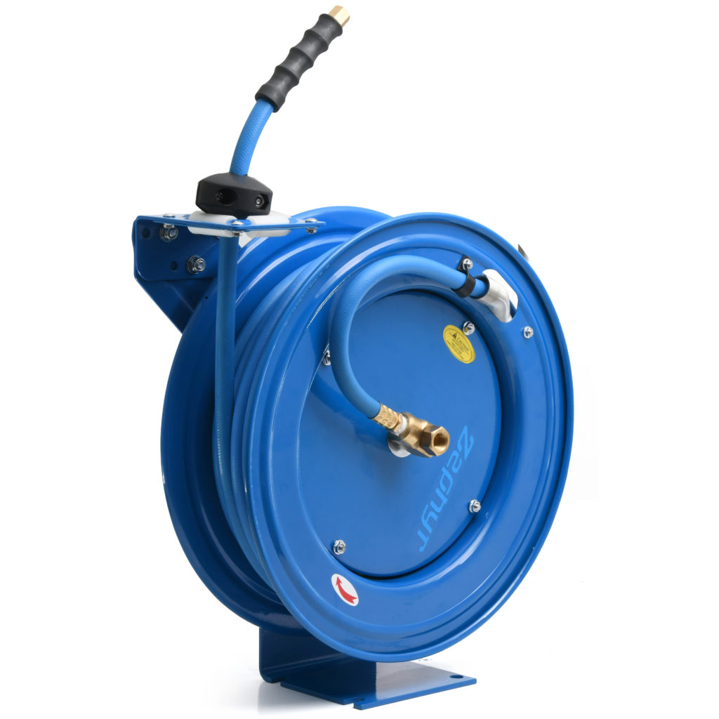Automatic hose reel for compressed air distribution ETO and ETF